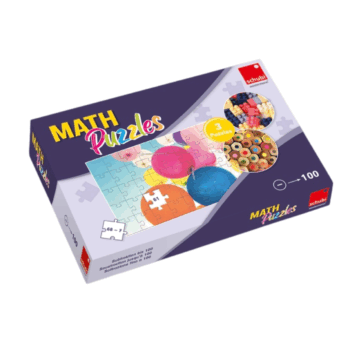 Forlaget Vektor · Matematik · Puslespil · SCHUBI MathPuzzles: Subtraktion op til 100 Lad børnene knække koden til farverige billeder ved at løse sjove subtraktionsopgaver – en legende måde at træne hovedregning og få belønningen til sidst!