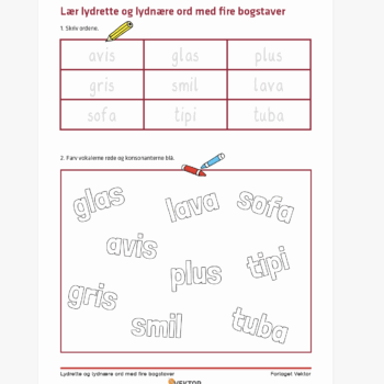 download lydrette og lydnære ord med 3 bogstaver