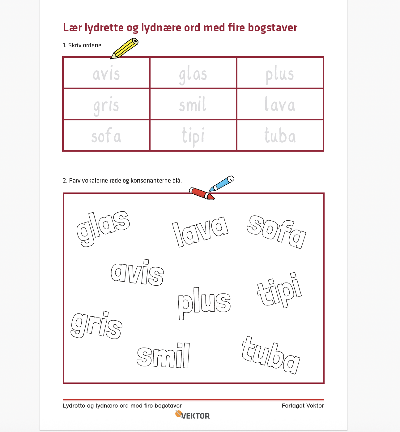 download lydrette og lydnære ord med 3 bogstaver